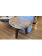 Ambrosia Maple side table with black walnut legs